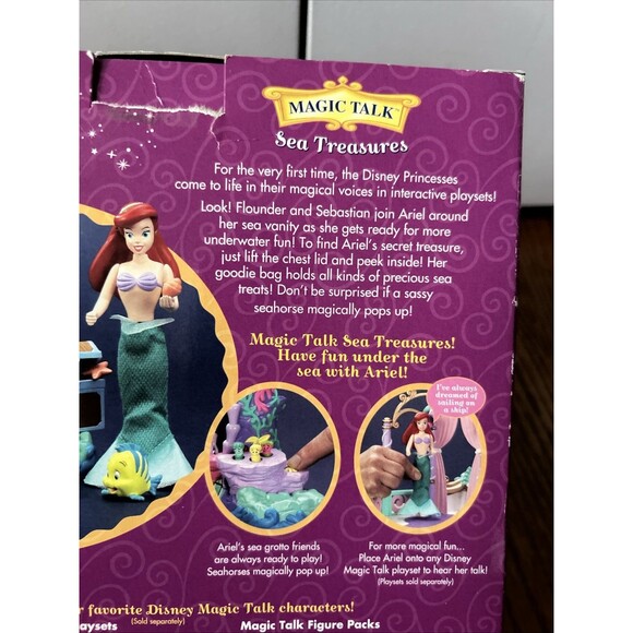 Disney Princess Ariel  MAGIC TALK SEA TREASURES Play set never opened sealed - Picture 6 of 7